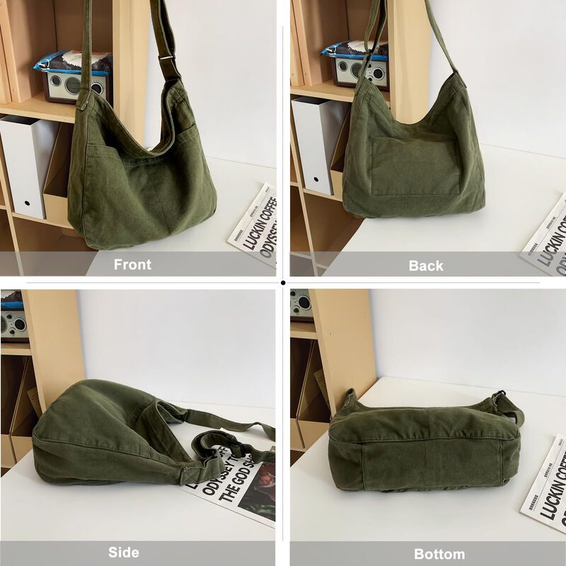 Bolso Tote Dainaotm 37x11x36 Cm Lona Estilo Hob... image number null