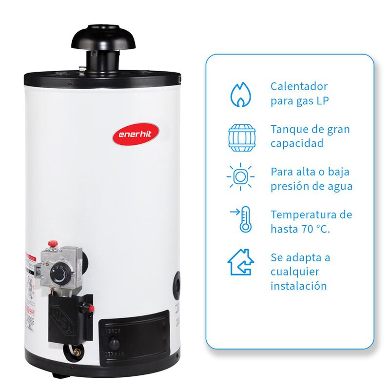 Calentador de Dep&oacute;sito Enerhit 40 L Gas LP image number null