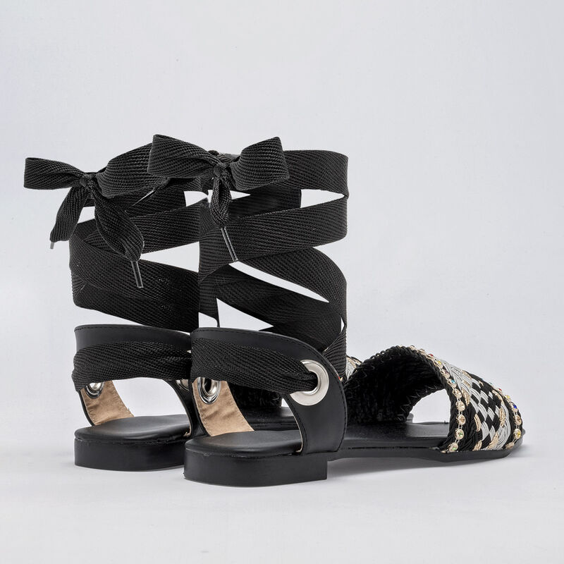 Calzado pasion Sandalia para mujer negro multic... image number null