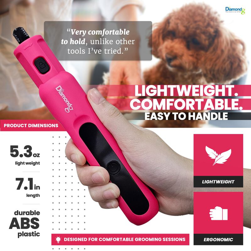 Lima Para U&ntilde;as De Perro Diamondg Con Luz Led Ro... image number null