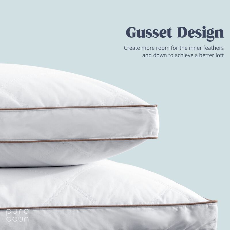 Juego De 2 Unidades Pillow Puredown&reg; Con Plumas... image number null
