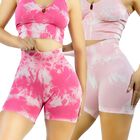 Set De Dos Conjunto Deportivo Casual Mujer Short y Blusa Stretch Tye-Dye Conj-065 Variedad De Colores Comodidad y Estilo