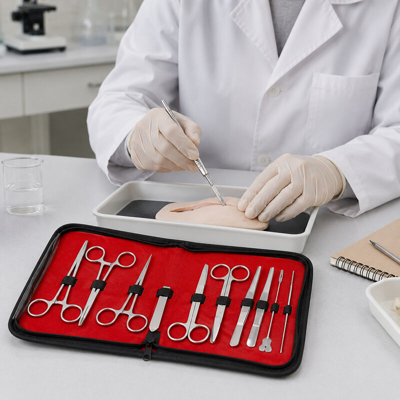 Set M&eacute;dico Disecci&oacute;n 11 Pzs Acero Inoxidable He... image number null