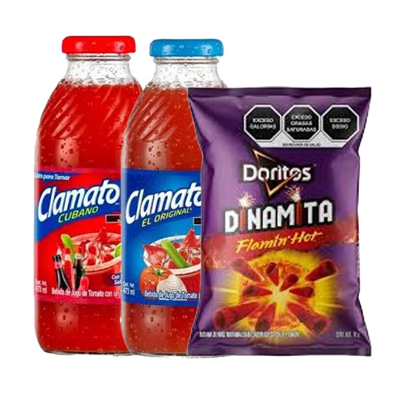 Clamato Cubano 473 Ml + Clamato 473 Ml + Dorito... image number null