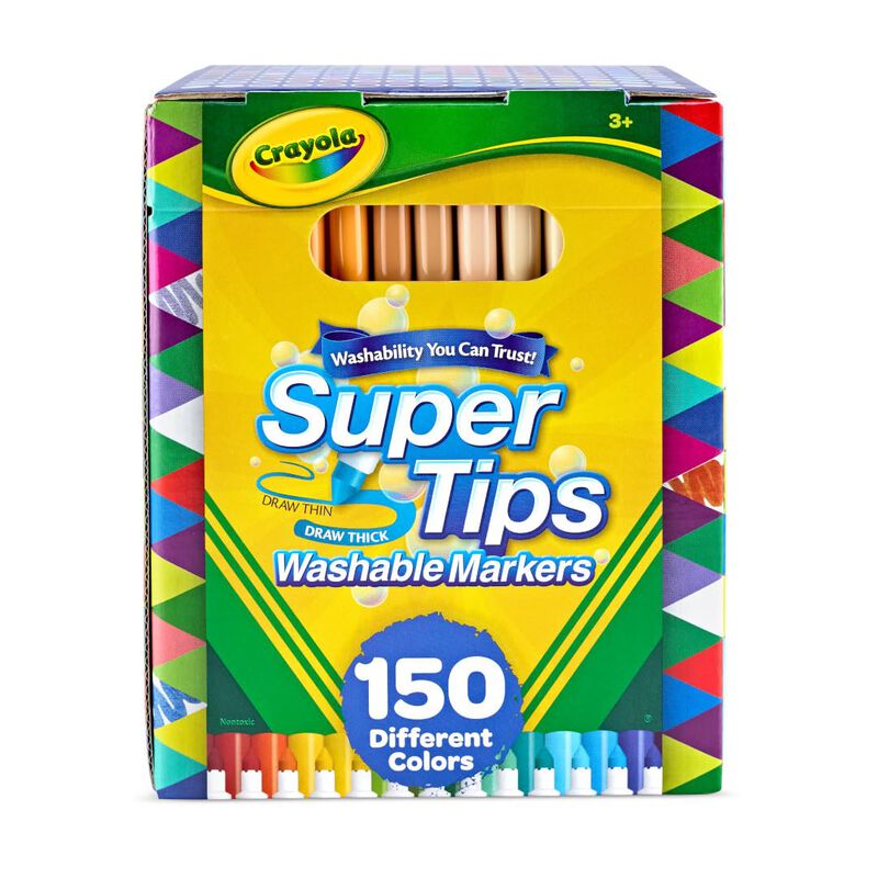 Markers Crayola Supertips 150 Rotuladores Lavab... image number null