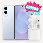 Combo Smartphone Samsung Galaxy S25 Edge 256gb 12gb Ram Azul + Aud&iacute;fonos Bluetooth