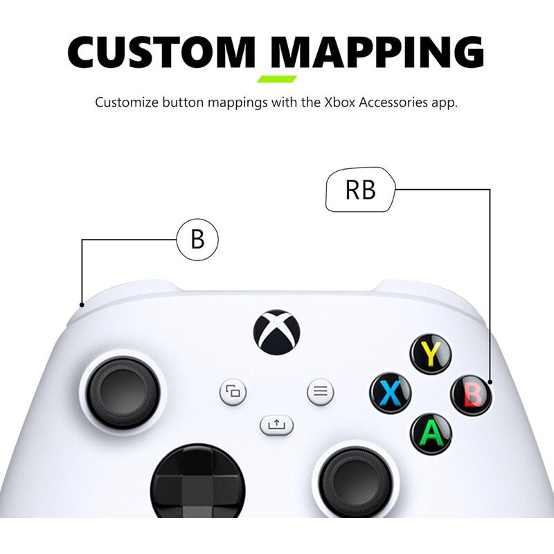 Control inal&aacute;mbrico Xbox color Robot White (bla... image number null