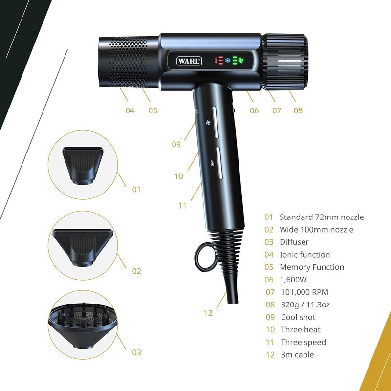 Secadora Pelo Profesional Wahl Motor Digital 16... image number null