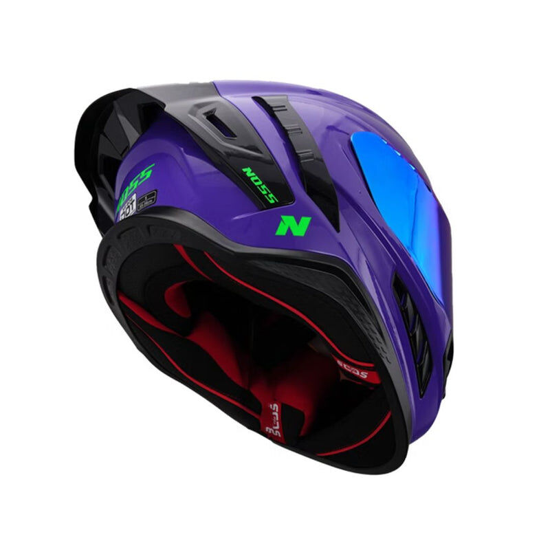 Casco Noss Ns-806 Cerrado S&oacute;lido Morado S image number null