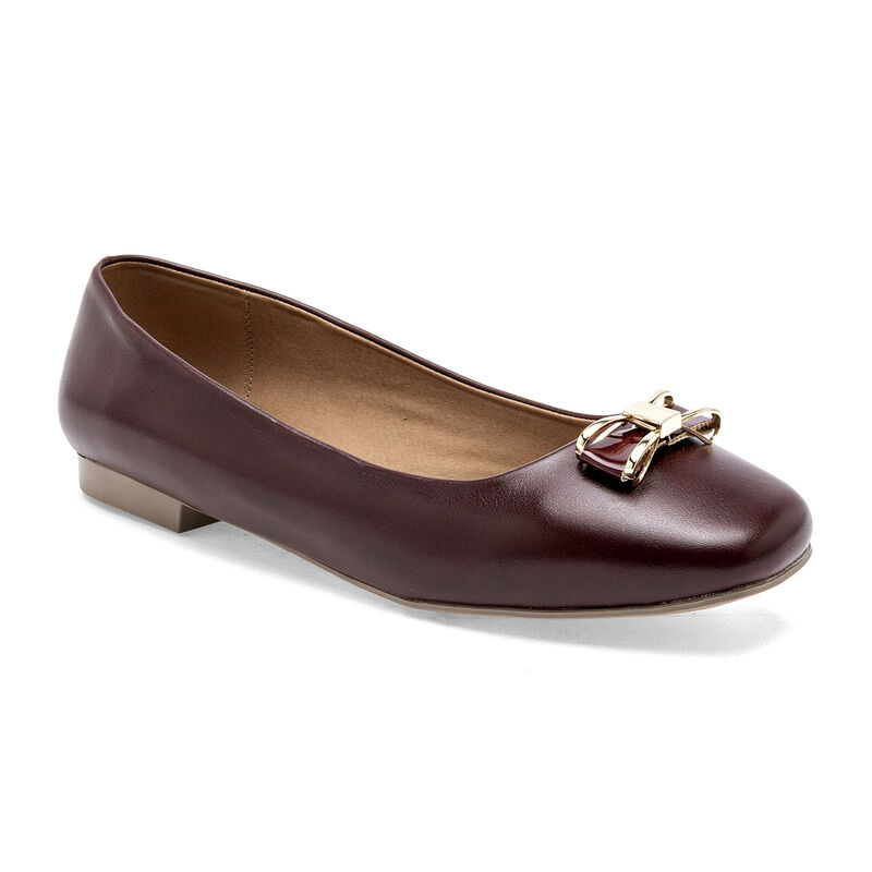Tristanni Shoes Balerina Vino Para Mujer 148119... image number null