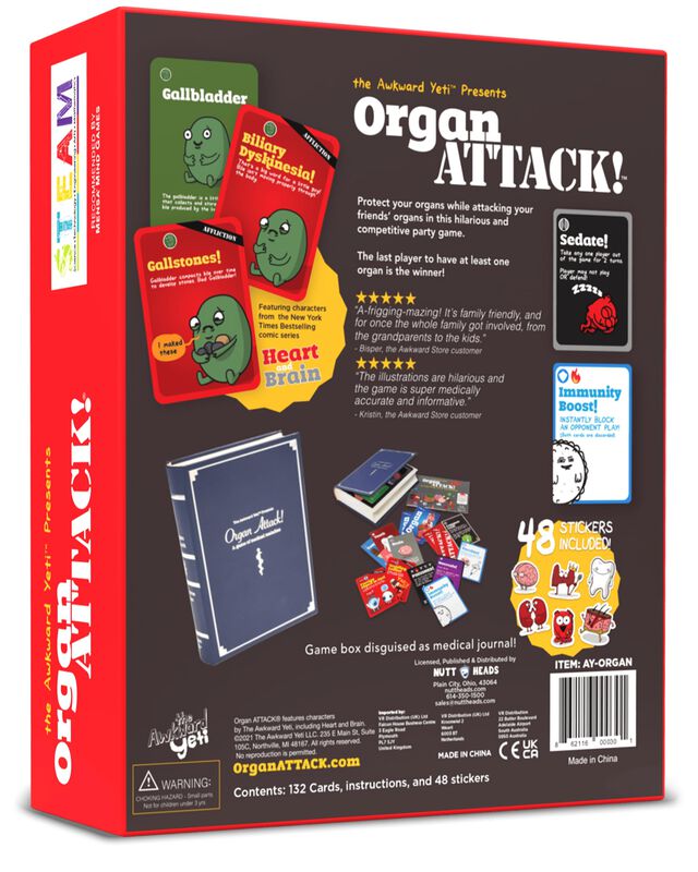 Juego De Cartas The Awkward Yeti Organ Attack! ... image number null