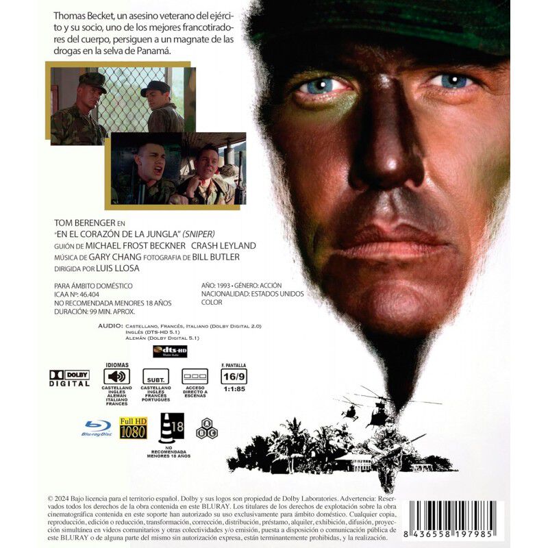En El Coraz&oacute;n De La Jungla [blu-ray] (1993) Sni... image number null
