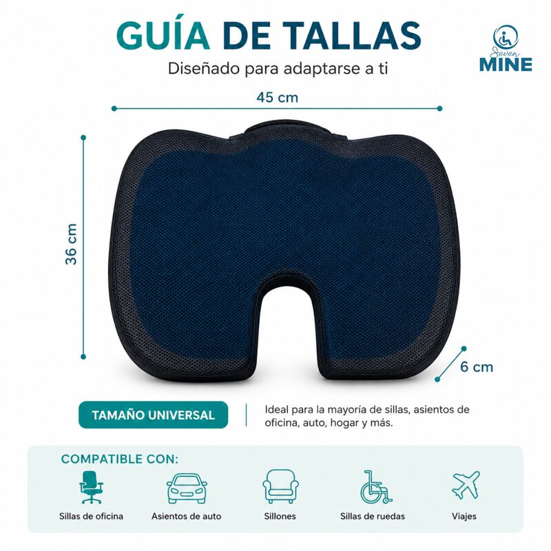 Coj&iacute;n Ortop&eacute;dico Gel Memory Foam Antideslizante... image number null