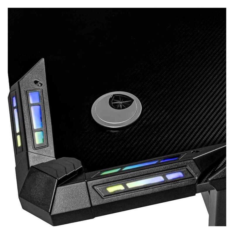 Escritorio Gamer Negro Fibra Minimalista Rgb 12... image number null