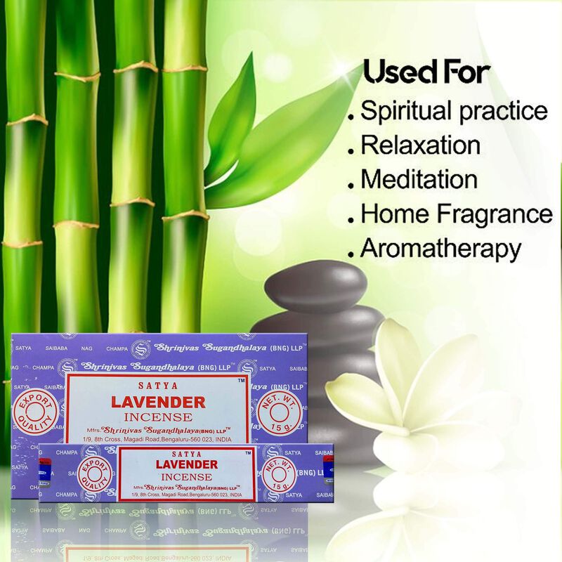 Incienso Satya Nag Champa Lavanda 12 Varillas image number null