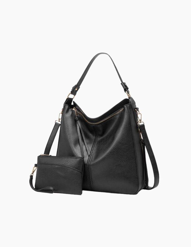 Bolsa Tote Pink Brule De Cuero Para Mujer image number null