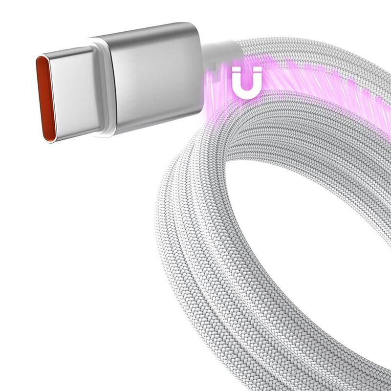 Cable Datos Mybat Blanco Rebobinado Magn&eacute;tico U... image number null