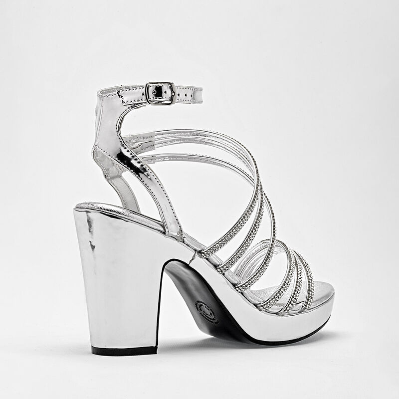 Stella Zapatilla Abierta Para Mujer Plata Cod 1... image number null