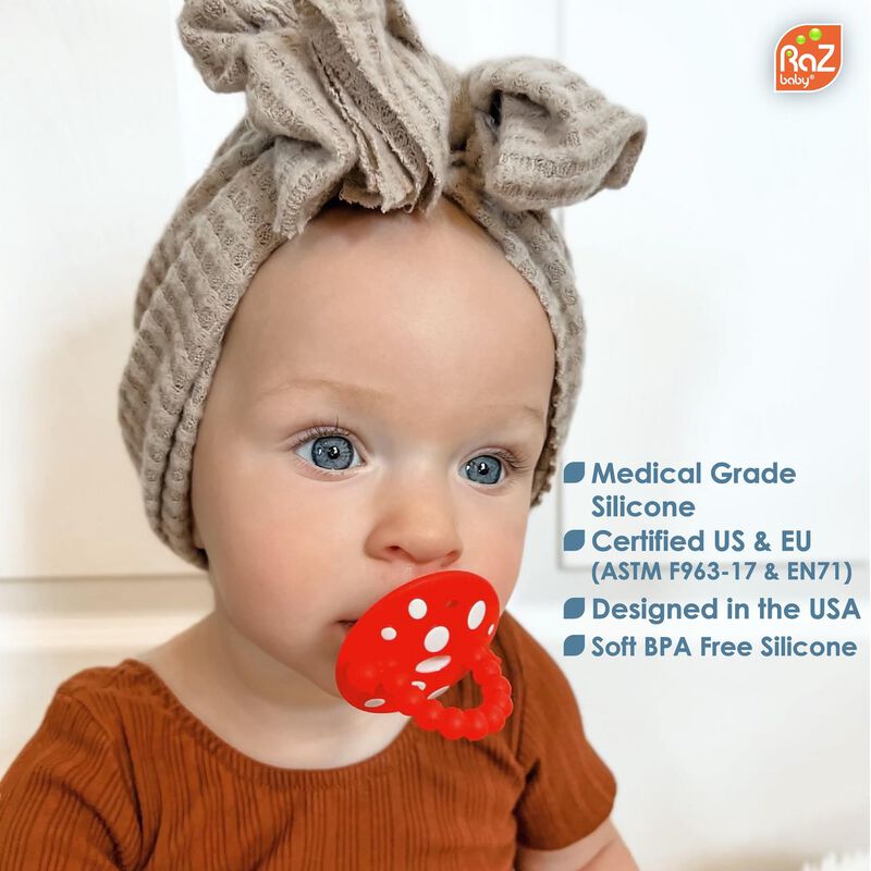 Teether Razbaby Chompy Para Beb&eacute;s Y Beb&eacute;s De M&aacute;... image number null