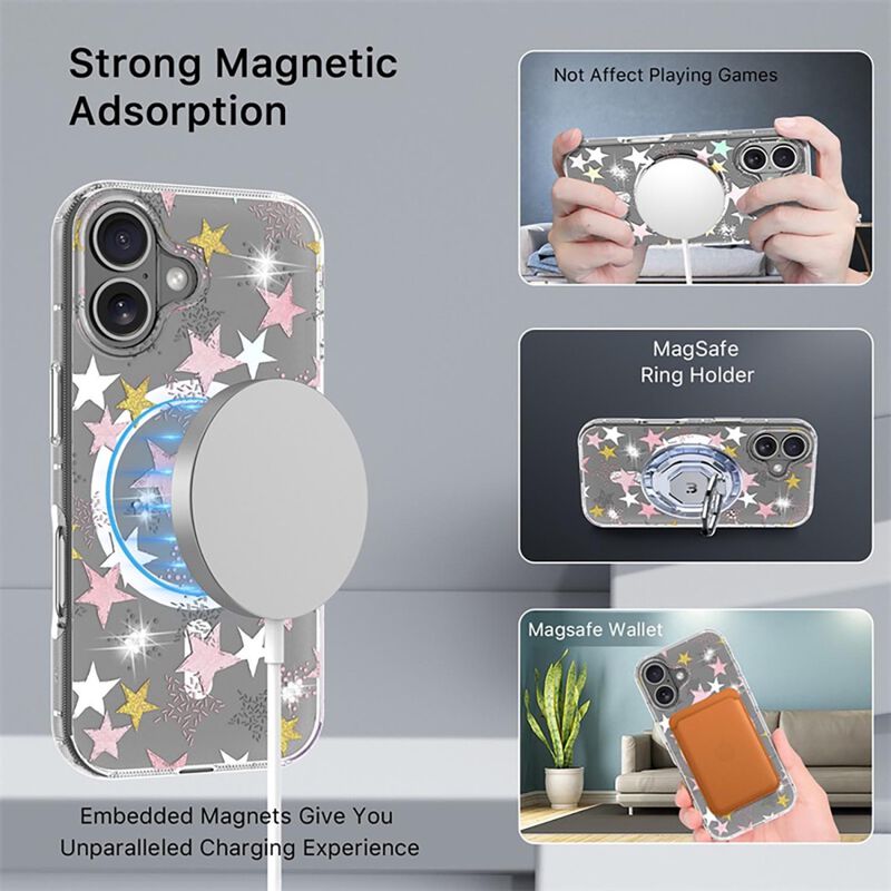 Funda Mybat Mood Mag Para Iphone 17 - Estrellas image number null