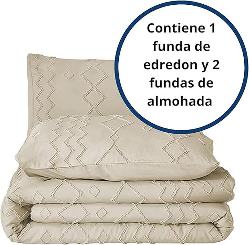 Juego de Funda Duvet para Edred&oacute;n Queen. L&iacute;neas... image number null