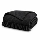 Colcha Neo Negro King Size Con Fundas Decorativas Concord