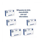 Guantes Nitrilo Bluzen  Azul 500 Pzas Talla L