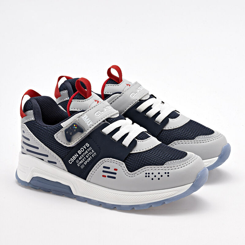 Clasben Tenis urbano para ni&ntilde;o marino gris image number null