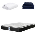 Colch&oacute;n Queen Size Premier + Protector Cloud + 1 juego de S&aacute;banas Softy
