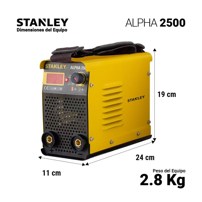 Soldadora Inversora Stanley Alpha 2500 120 A 12... image number null