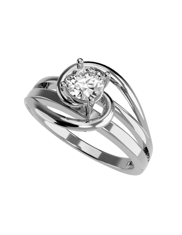 Anillo de Compromiso de 14K con Diamante de Lab... image number null