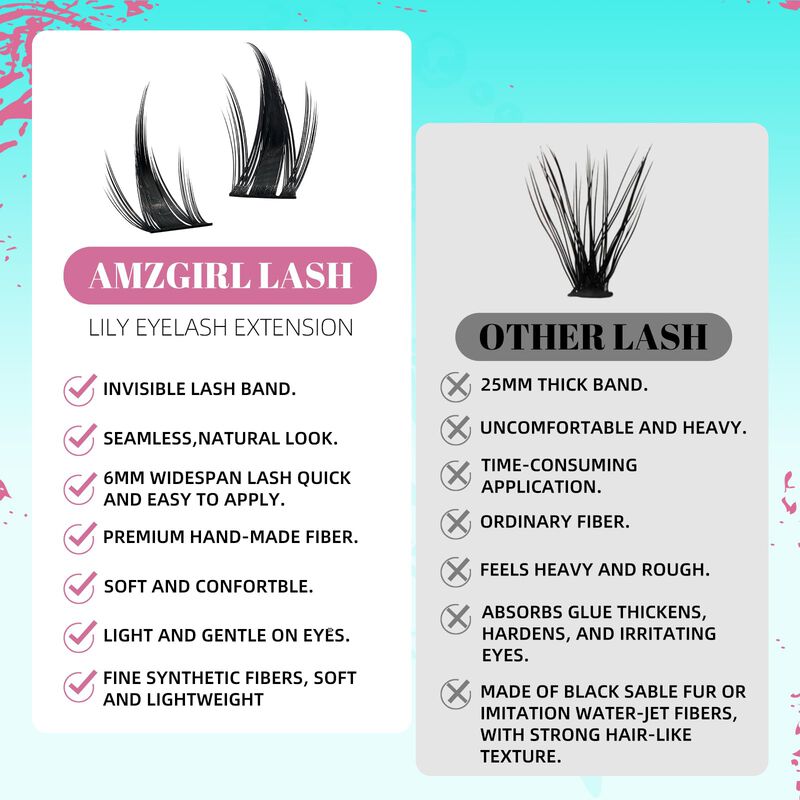 Pesta&ntilde;as Postizas Amzgirl Lash Grupos Estilo Ma... image number null