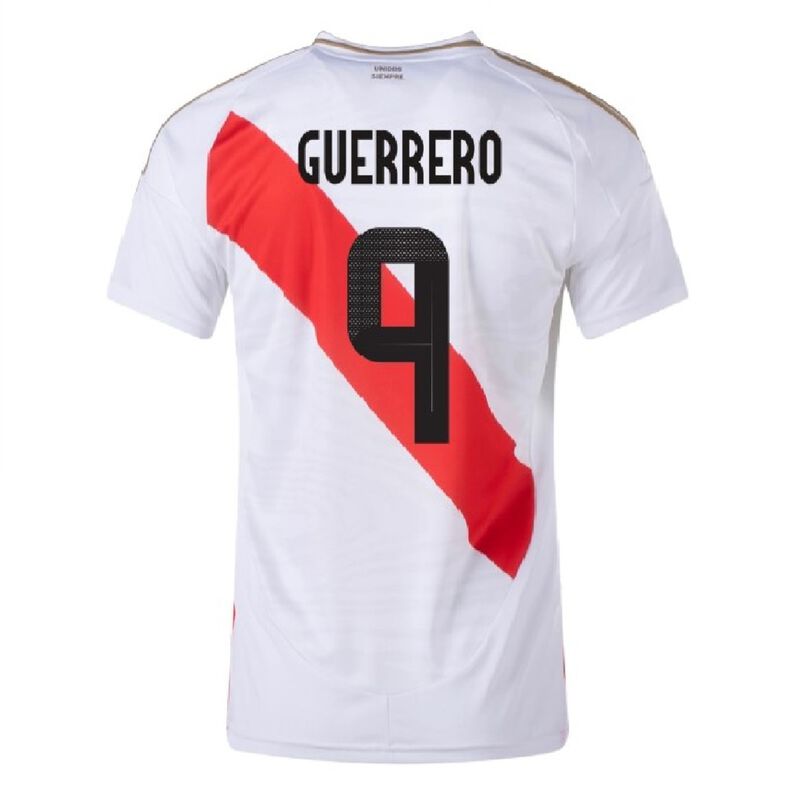 Jersey Paolo Guerrero 9 Titular Local  Blanco 2... image number null