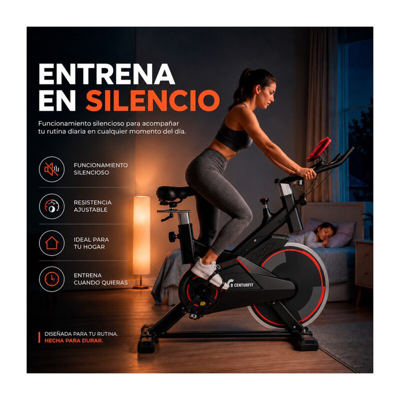Bicicleta Spinning Fija Estatica Fitness Monito... image number null