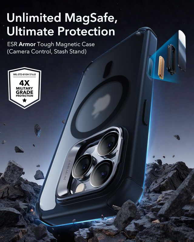 Funda Esr Para Iphone 16 Pro Max Con Soporte Y ... image number null