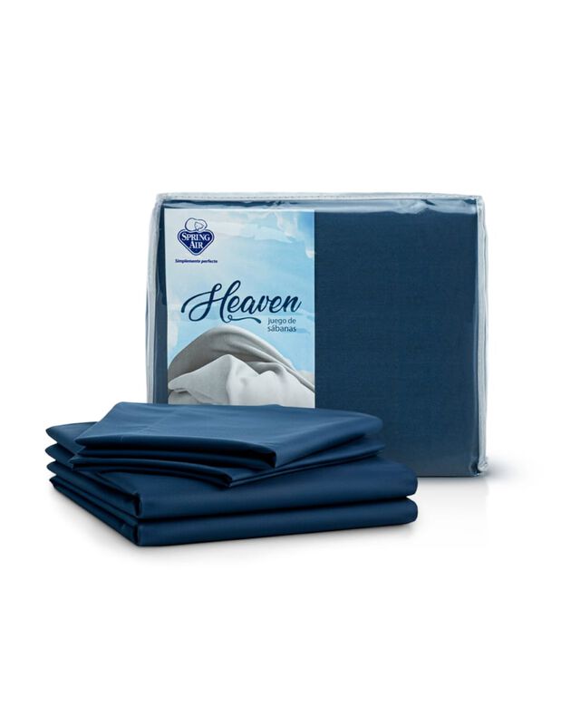 Set de S&aacute;banas Heaven Color Azul Petroleo - Lis... image number null