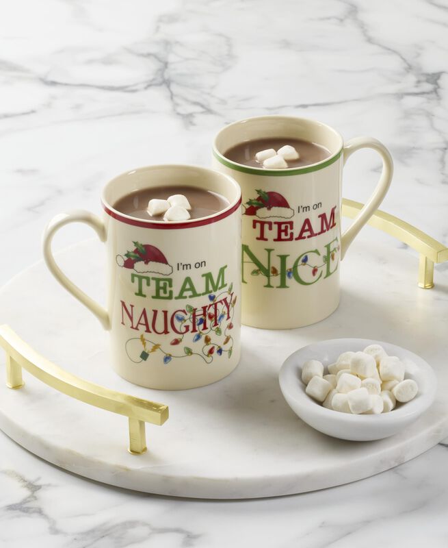 Juego De 2 Tazas Lenox 414 ml Navidad Travieso ... image number null