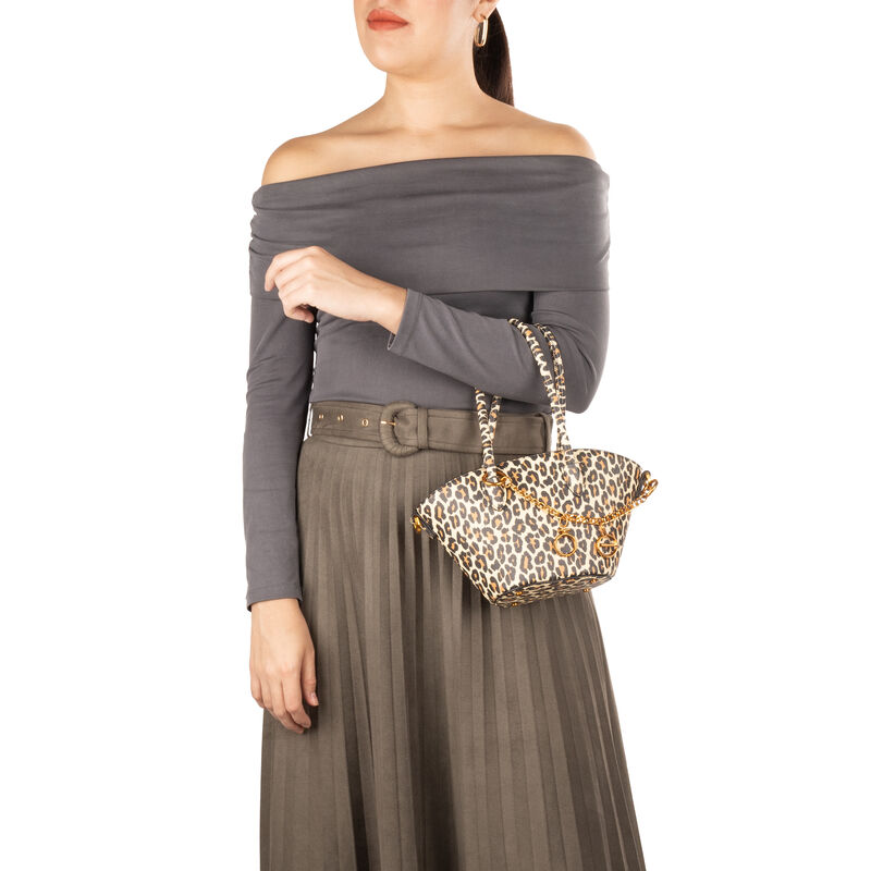 Bolsa Tote Chica Con Pouch Multicolor image number null