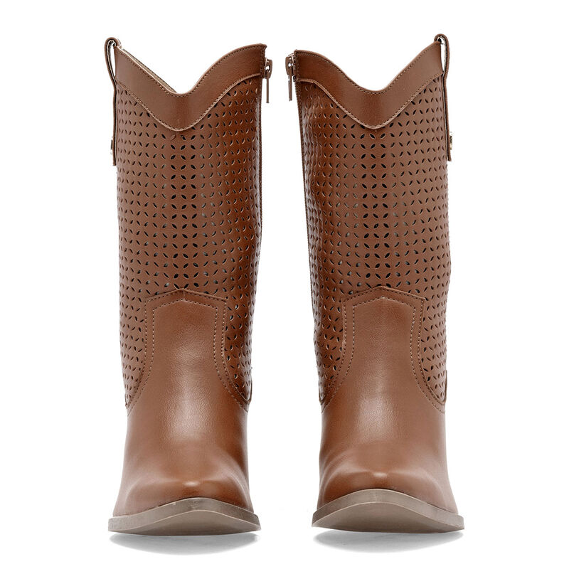 Moramora Bota Tac&oacute;n Para Mujer Camel Cod 140193... image number null