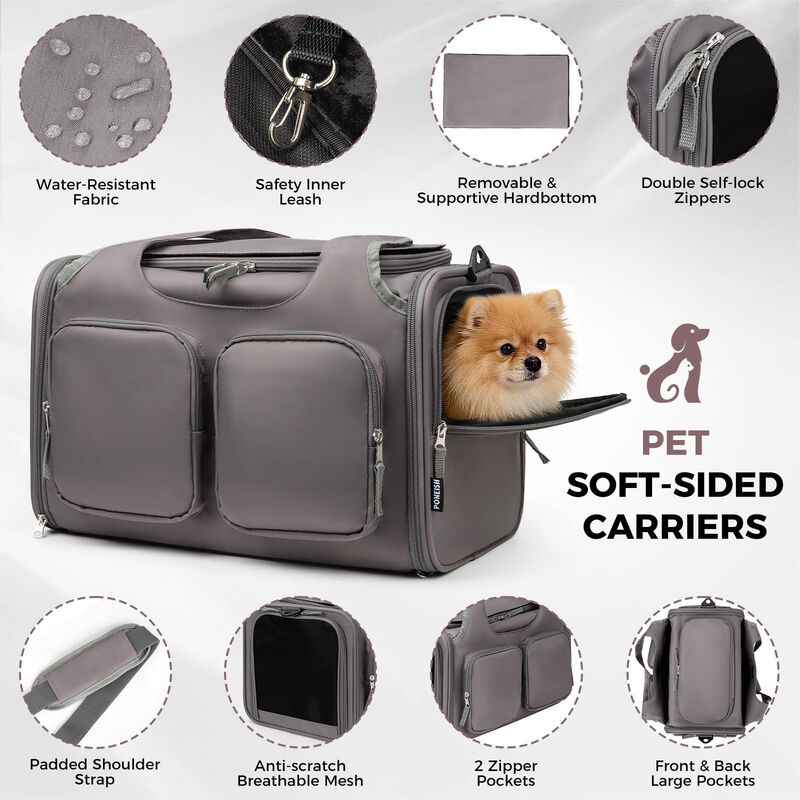 Transport&iacute;n Para Mascotas Poneish 44x28x28 cm, ... image number null