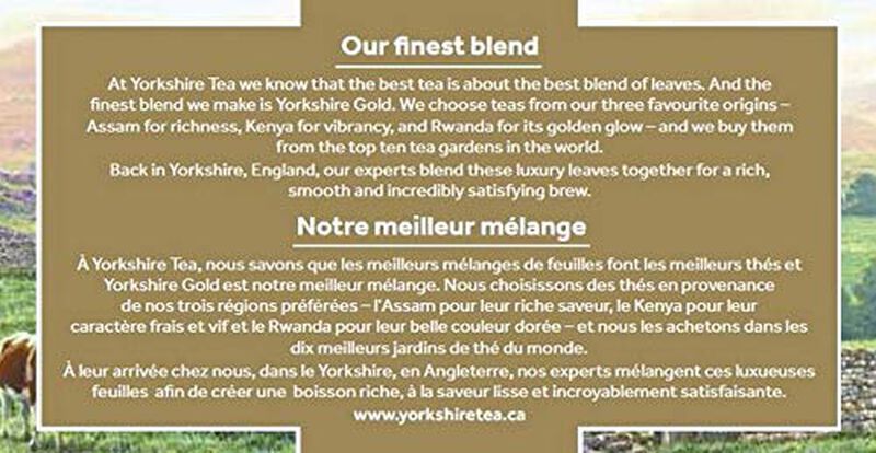 Yorkshire Tea - 200 Bolsas De T&eacute; - 500 g image number null