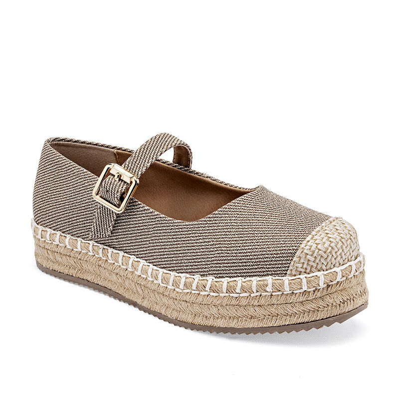 Been Class alpargata plataforma para mujer caf&eacute;... image number null