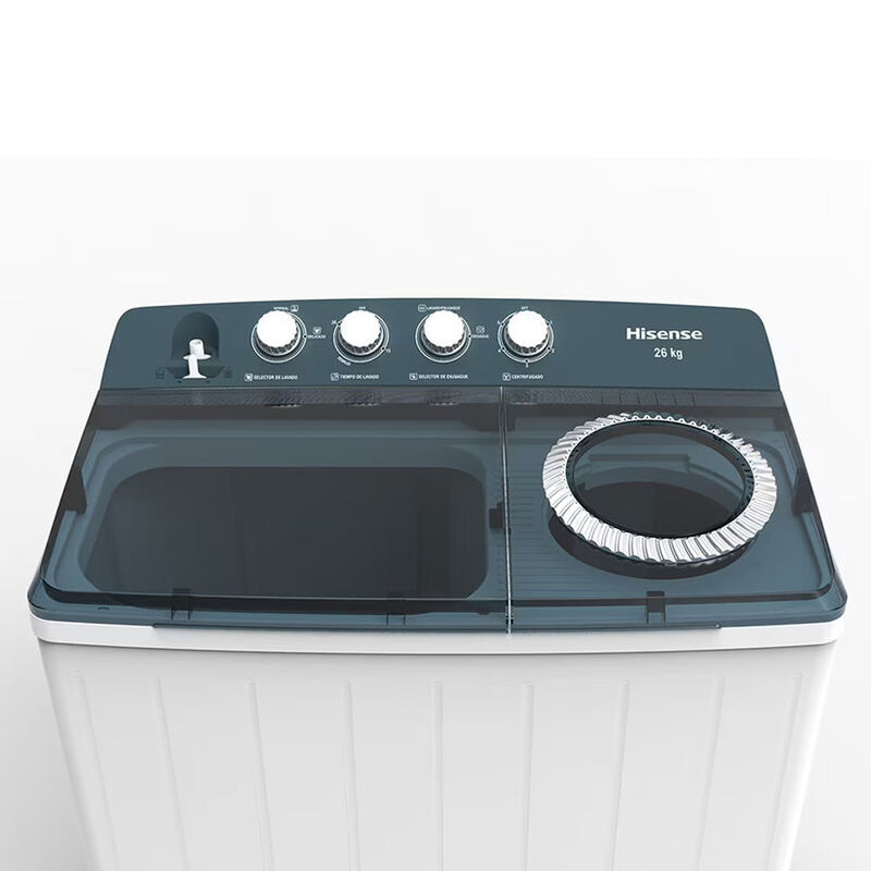 Lavadora Semiautom&aacute;tica Doble Tina 26 Kilos His... image number null