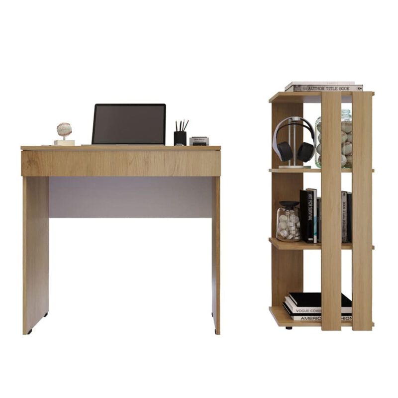 Escritorio y Biblioteca Jarl  Mueble 2 en 1, Su... image number null