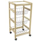 Mesa Carro Frutero Tramontina 13241/352 Madera 3 Canastas