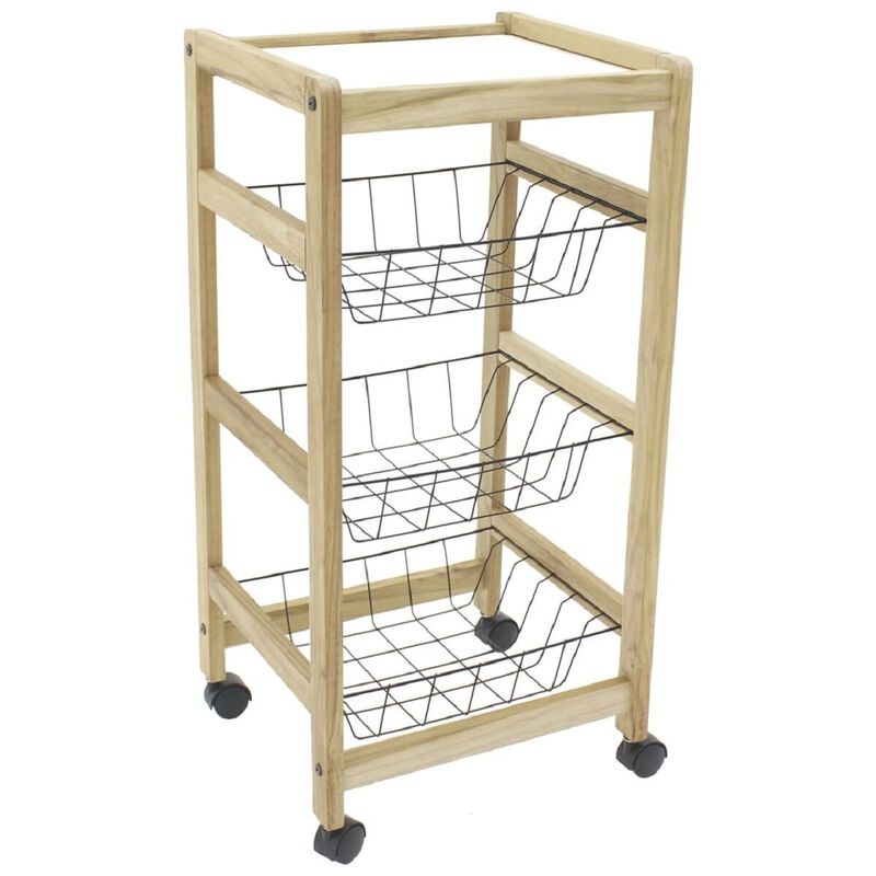 Mesa Carro Frutero Tramontina 13241/352 Madera ... image number null