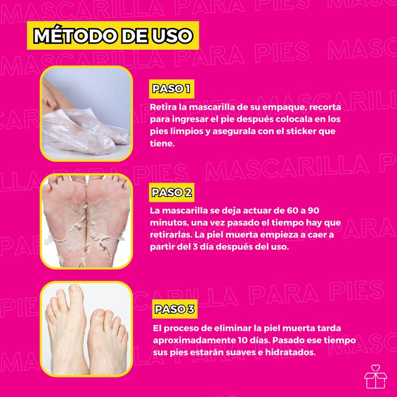 Mascarilla Exfoliante de Pies Elimina Piel Muer... image number null