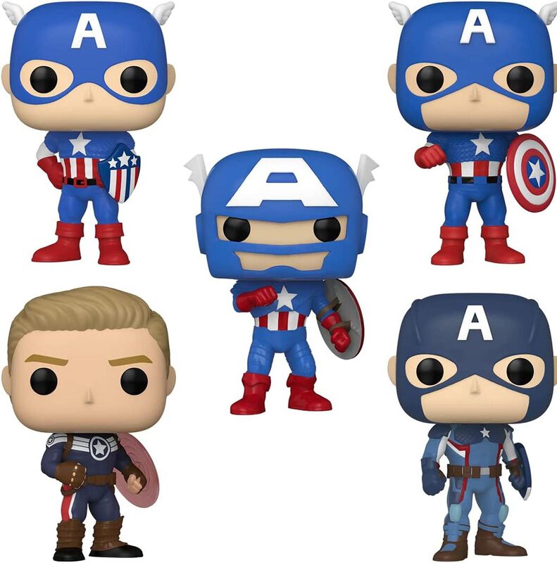 Funko Pop! Marvel: A&ntilde;o Del Escudo- Capit&aacute;n Am&eacute;r... image number null