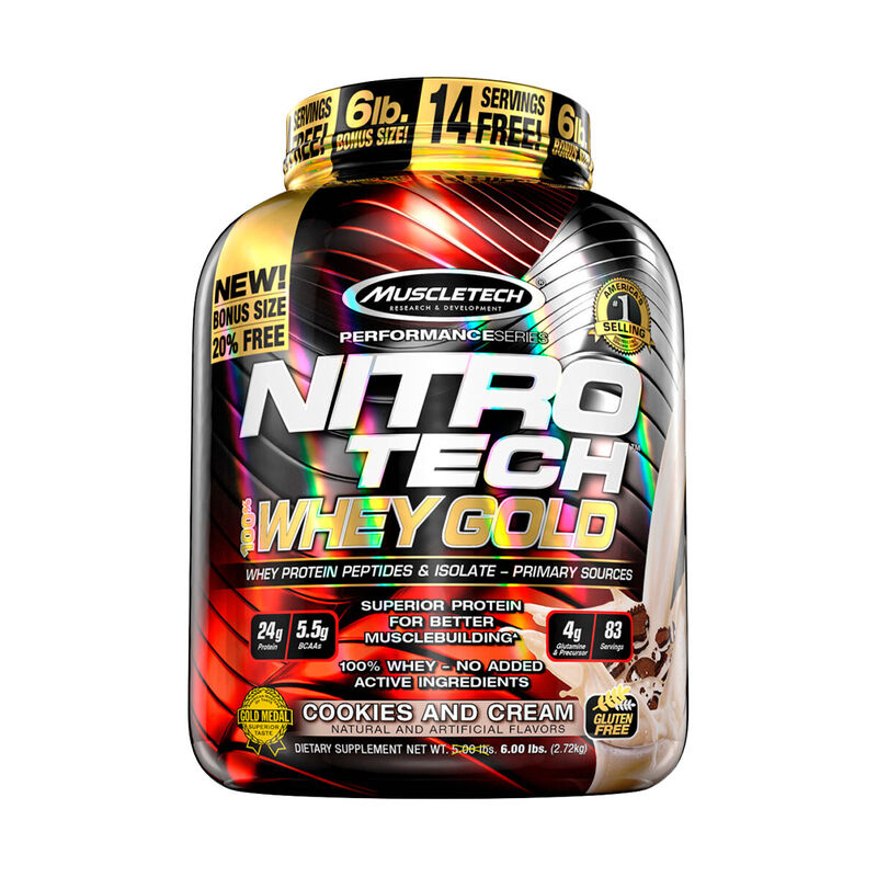 Proteina Nitro Tech Whey Gold Muscletech Cookie... image number null