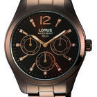 Reloj De Pulso Lorus Modelo Rp671cx9 Para Mujer Color Café